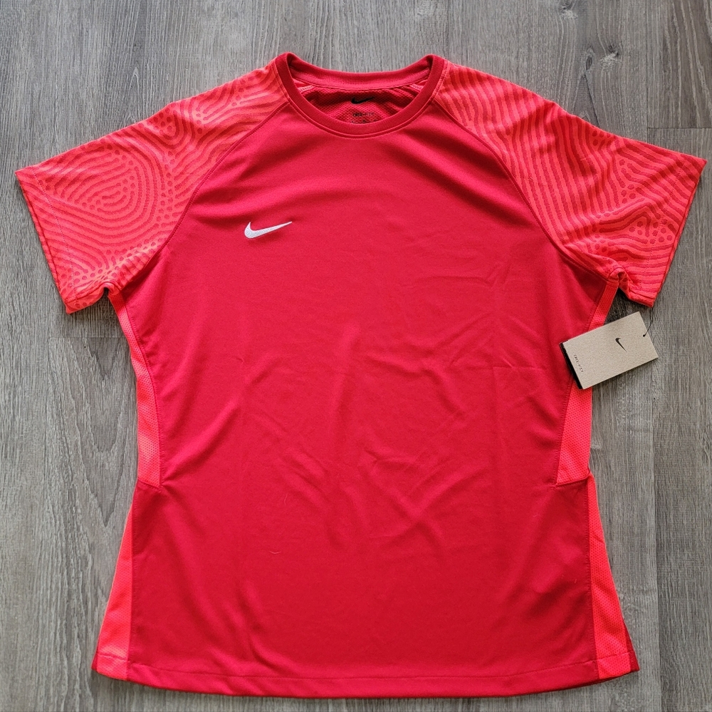 BRAND NEW Nike Dri-FIT Strike 2 Soccer Jersey Red Crimson Womens Size XL